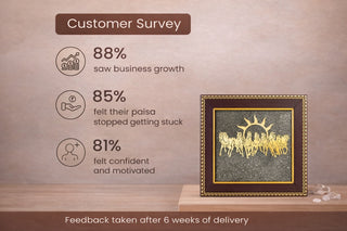 7 Horses on Raw Pyrite Frame / Seven Horses for Wealth, Success & Abundance