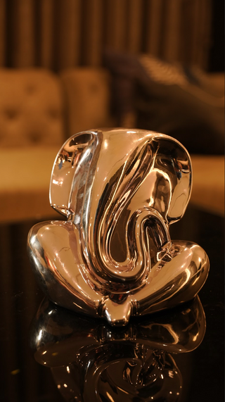 Chrome Abstract Ganpati