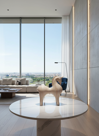 Abstract horse Marble finish